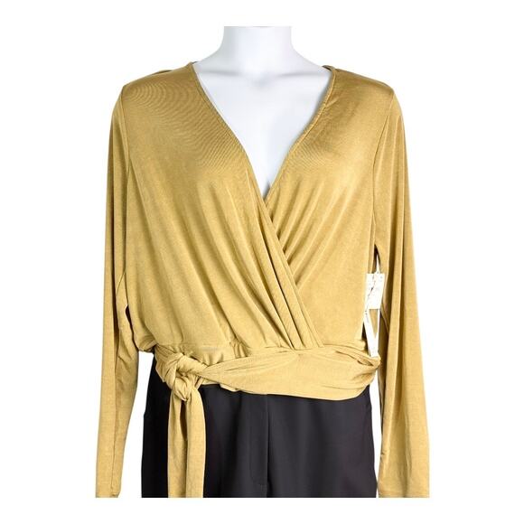 NWT Good American Wrap Effect Stretch Top - Size 6 (US 14) - Picture 5 of 11